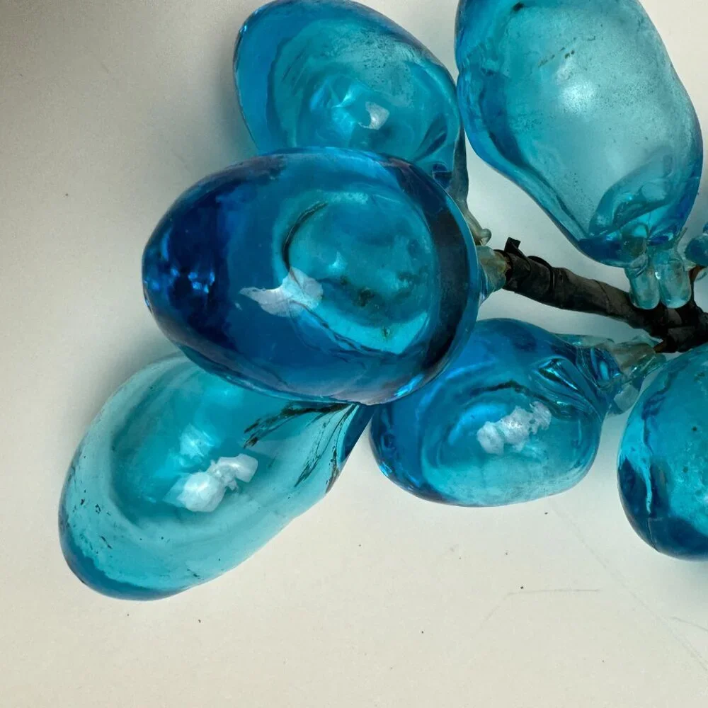 RARE Vintage ART Blue Glass 